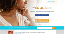 Desktop Screenshot of mylupusteam.com